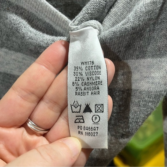 BODEN ~ Striped Color Block Sweater Dress Cashmere Angora Blend - Picture 5 of 9